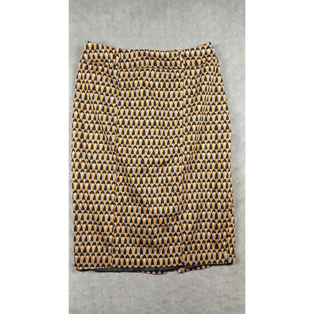 Mossimo Stretch Womens Geometric Print Pencil Skirt Yellow Black Pink Size 2